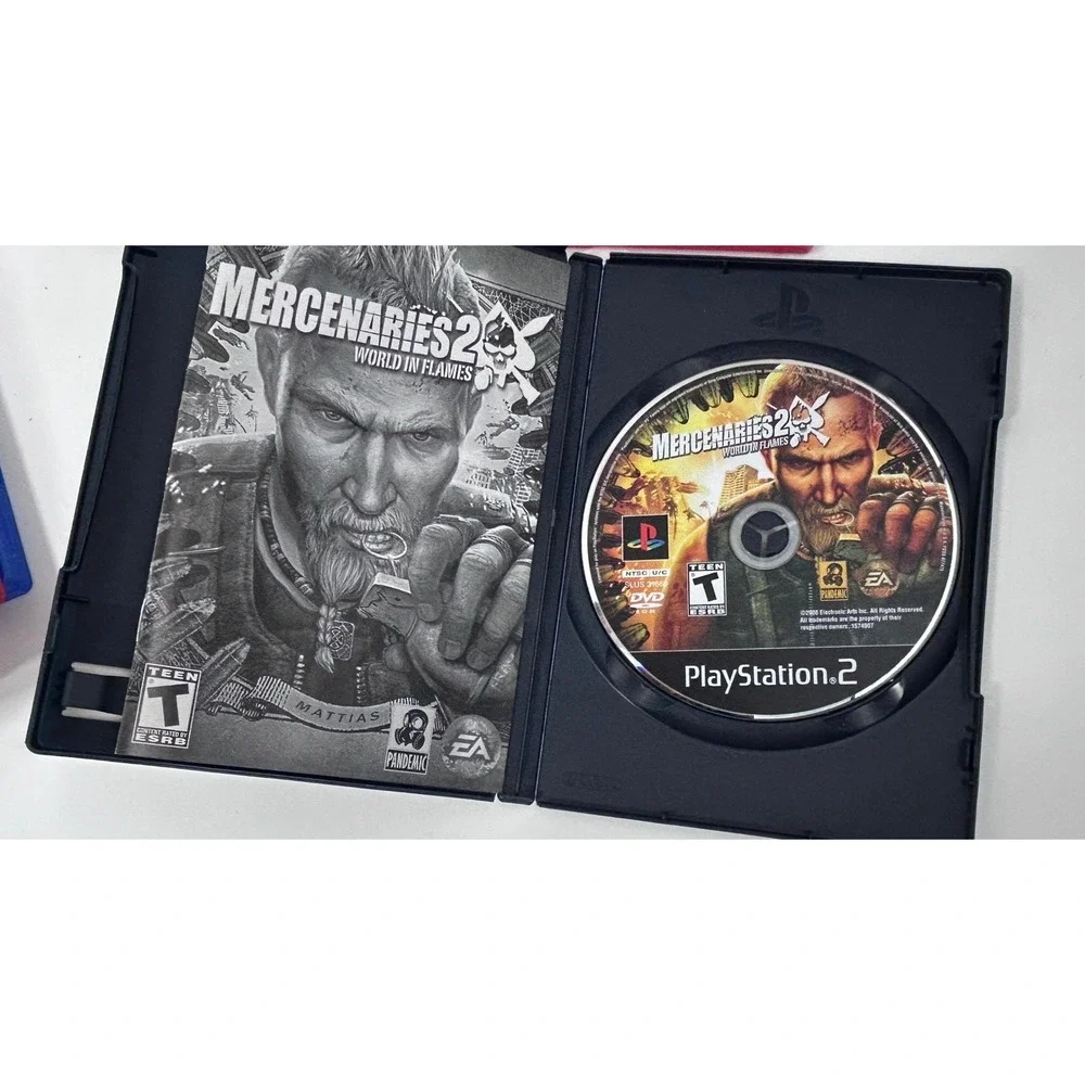 Mercenaries 2 World in Flames Sony PlayStation 2 PS2 EA Pandemic 2008 NTSC-U/C